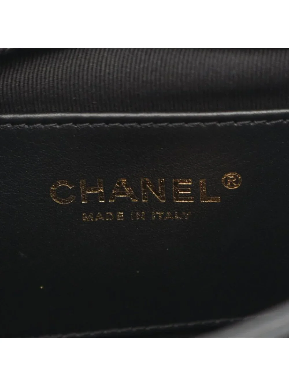 Chanel Shoulder Bag Mini Quilted CC Snake Black Caviar Leather Mini Chain